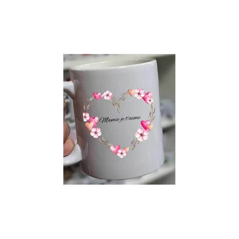 Mug "Je t'aime mamie" avec 100g de gourmandises
