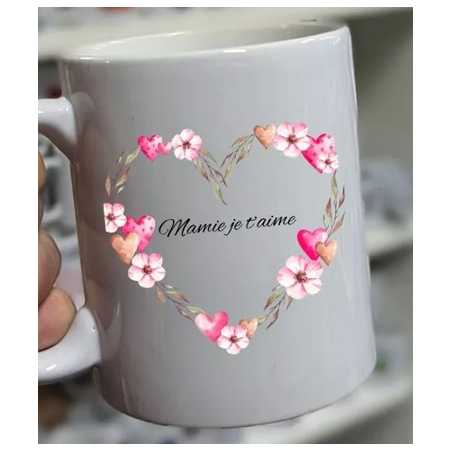 Mug "Je t'aime mamie" – Mugs Cadeau