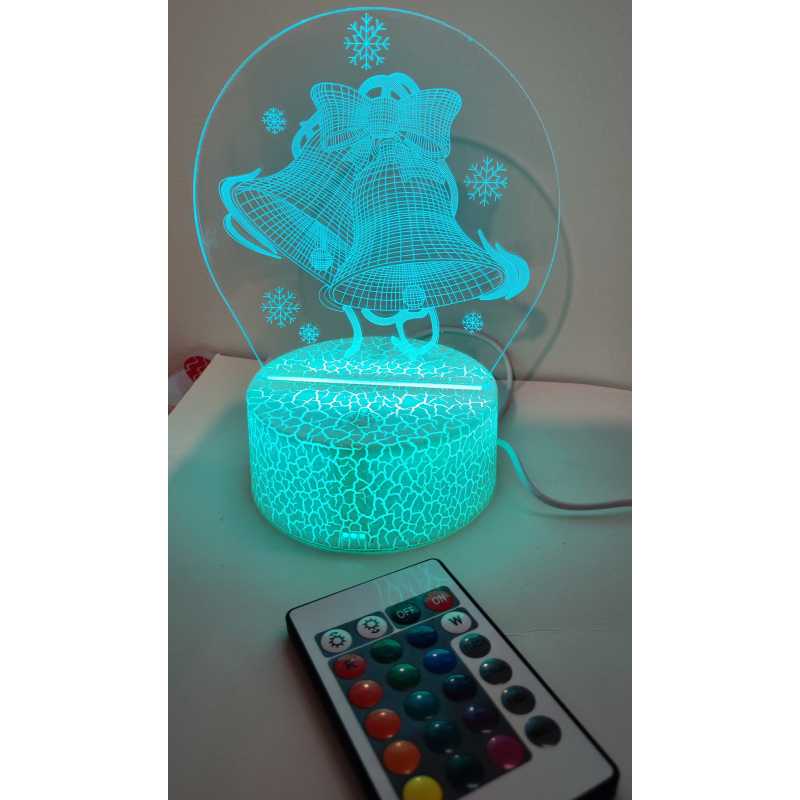 Lampe 3D cloche avec ces 3 chocolats