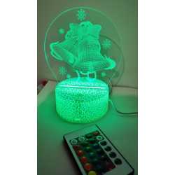 Lampe 3D cloche avec ces 3 chocolats