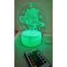 Lampe 3D cloche avec ces 3 chocolats