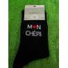Chaussettes message MON CHERI – Taille unique