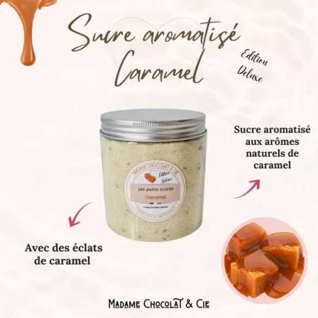 Sucre aromatisé – caramel (sachet 200g) – Sucre aromatisé