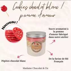 Cookie Pomme d'amour – Biscuit sucré – Chocolat blanc