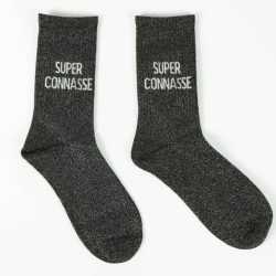 Chaussettes à paillettes SUPER CONNASSE – Humour
