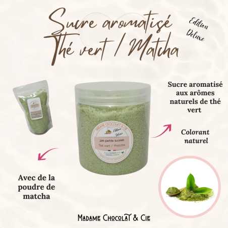 Sucre aromatisé – Thé Vert / Matcha - 200g – BIO