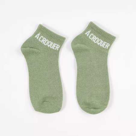 Socquettes à paillettes "A CROQUER" 36/42 – Chaussettes