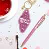 Duo paillettes porte cles motel et stylo mamie parfaite – Idées C