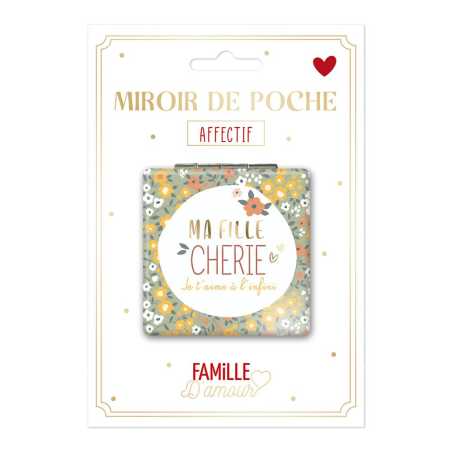 Miroir de poche Ma fille chérie – Cadeau