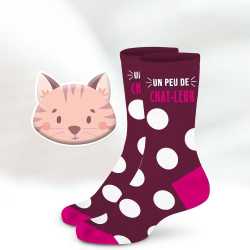 Coffret cocooning chat chaussette et chaufferette 36/42 – Chausse