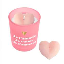 Bougie Je t'aime – Décoration Saint Valentin