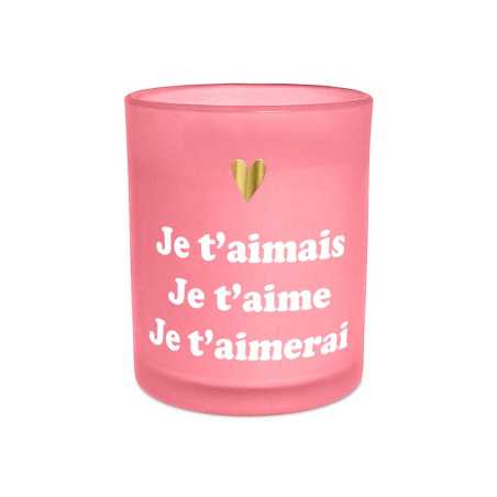 Bougie Je t'aime – Décoration Saint Valentin