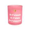 Bougie Je t'aime – Décoration Saint Valentin