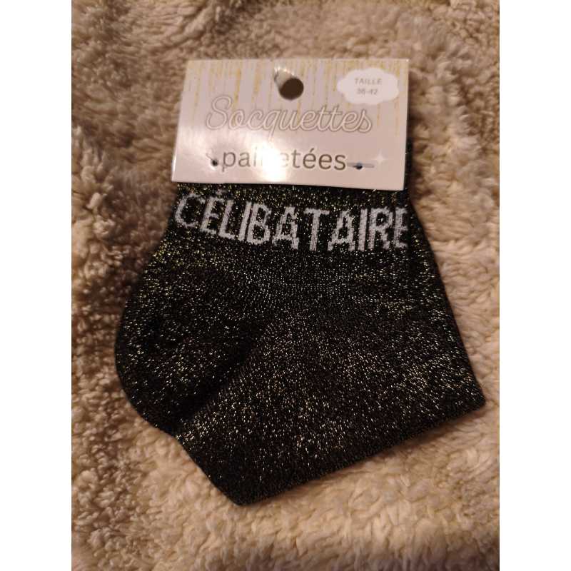 Socquettes "célibataire" – Chaussettes paillettes