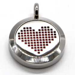 Pendentif aromathérapie diffuseur avec chaine noir – Bijoux