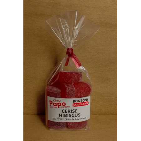 BERLINGOTS SANS SUCRES - CERISE / HIBISCUS 90g – Bonbons sans suc