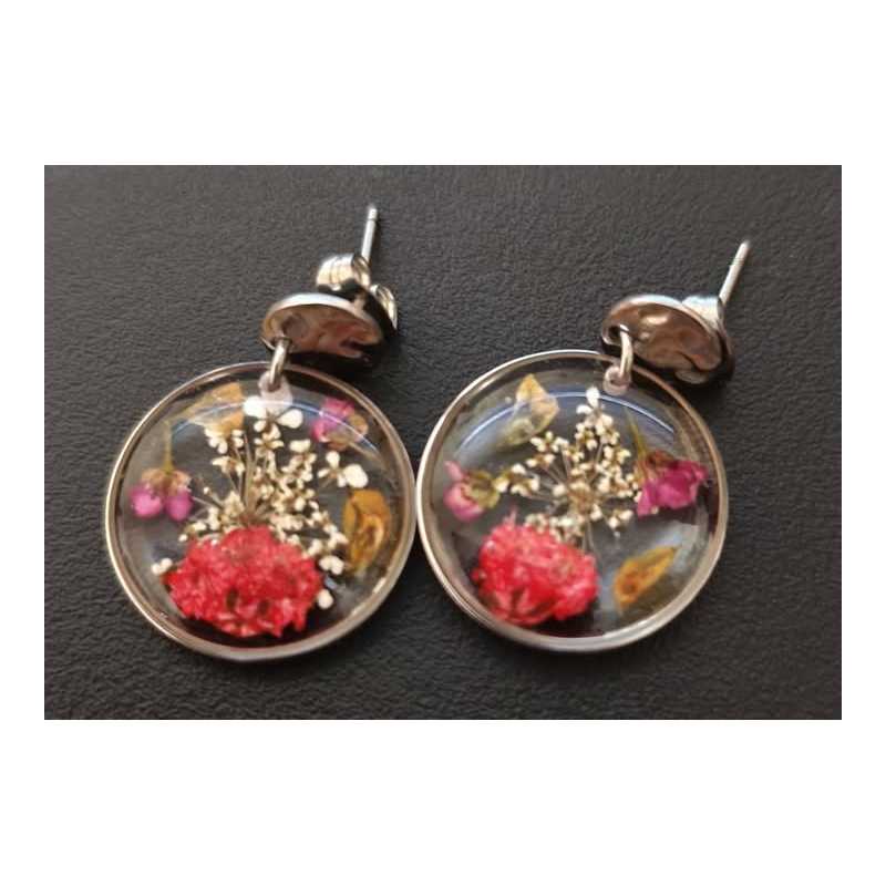 Boucles d'oreilles – Bijoux fleurs pressées