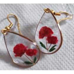 Boucles d'oreilles – Bijoux fleurs gypsophile
