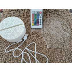 Lampe 3D Cloches – Lampe et Veilleuse USB Télécommande