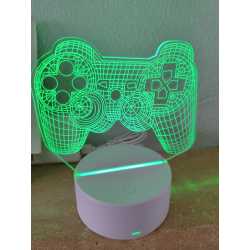 Lampe 3D Manette de Jeux – Change Couleur