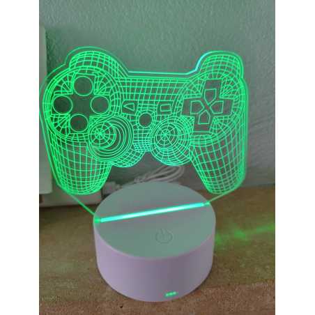 Lampe 3D Manette de Jeux – Change Couleur
