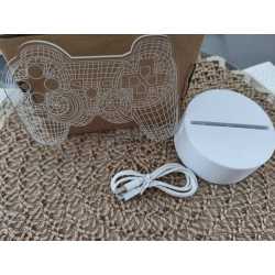 Lampe 3D Manette de Jeux – Change Couleur