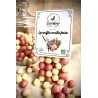 Soufflés vanille fraise – Billes de maïs bio