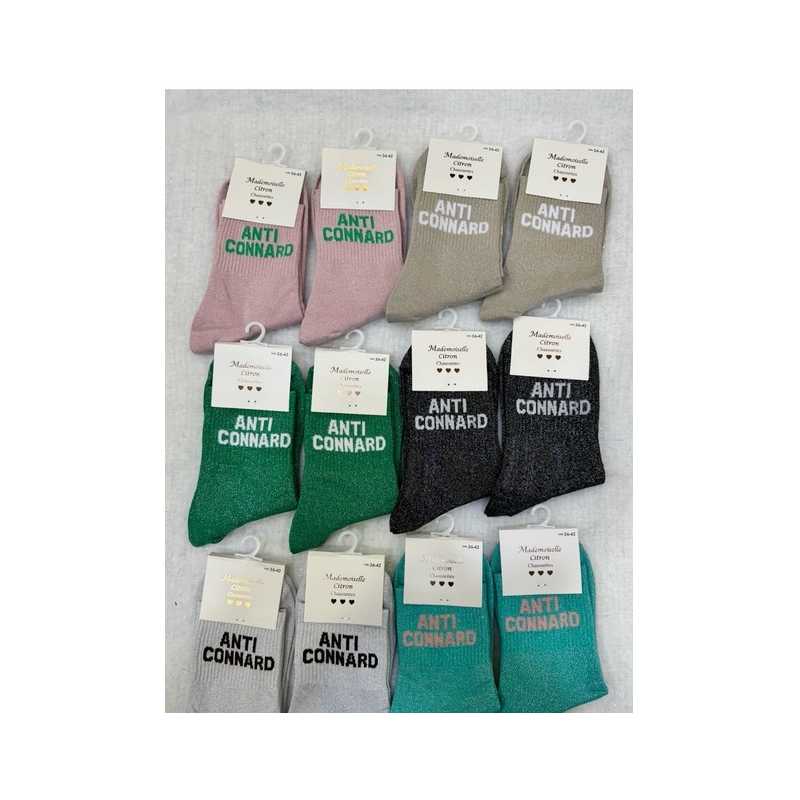 Chaussettes paillettes anti connard 36/42