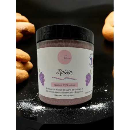Sucre aromatisé Raisin - 250g – Sucre aromatisé colorants naturel