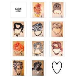 Foulard bijoux – Divers 10 modèles