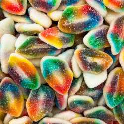 Lèvres Multicolores Acidulées - 100g – Bonbons - DLC 2027