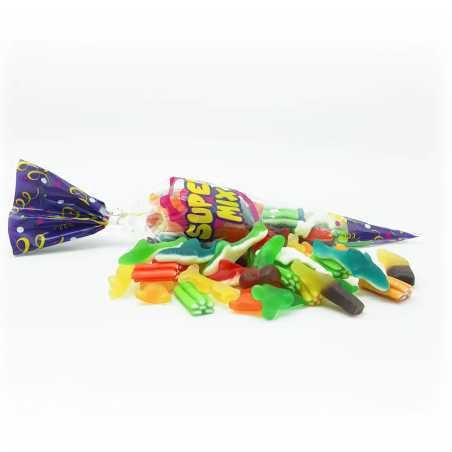 Cône Supermix - 150g – Bonbons mix sans gélatine 03/2027
