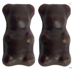 oursons chocolat noir x8